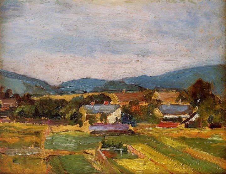Egon Schiele Landscape in Lower Austria